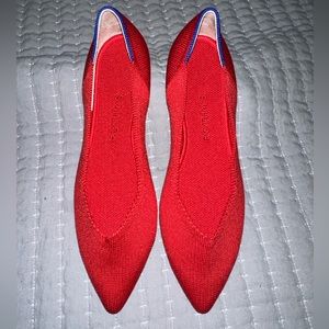 Rothy’s The Point- Bright Red- Size 7.5- $149 Retail- NEW without box